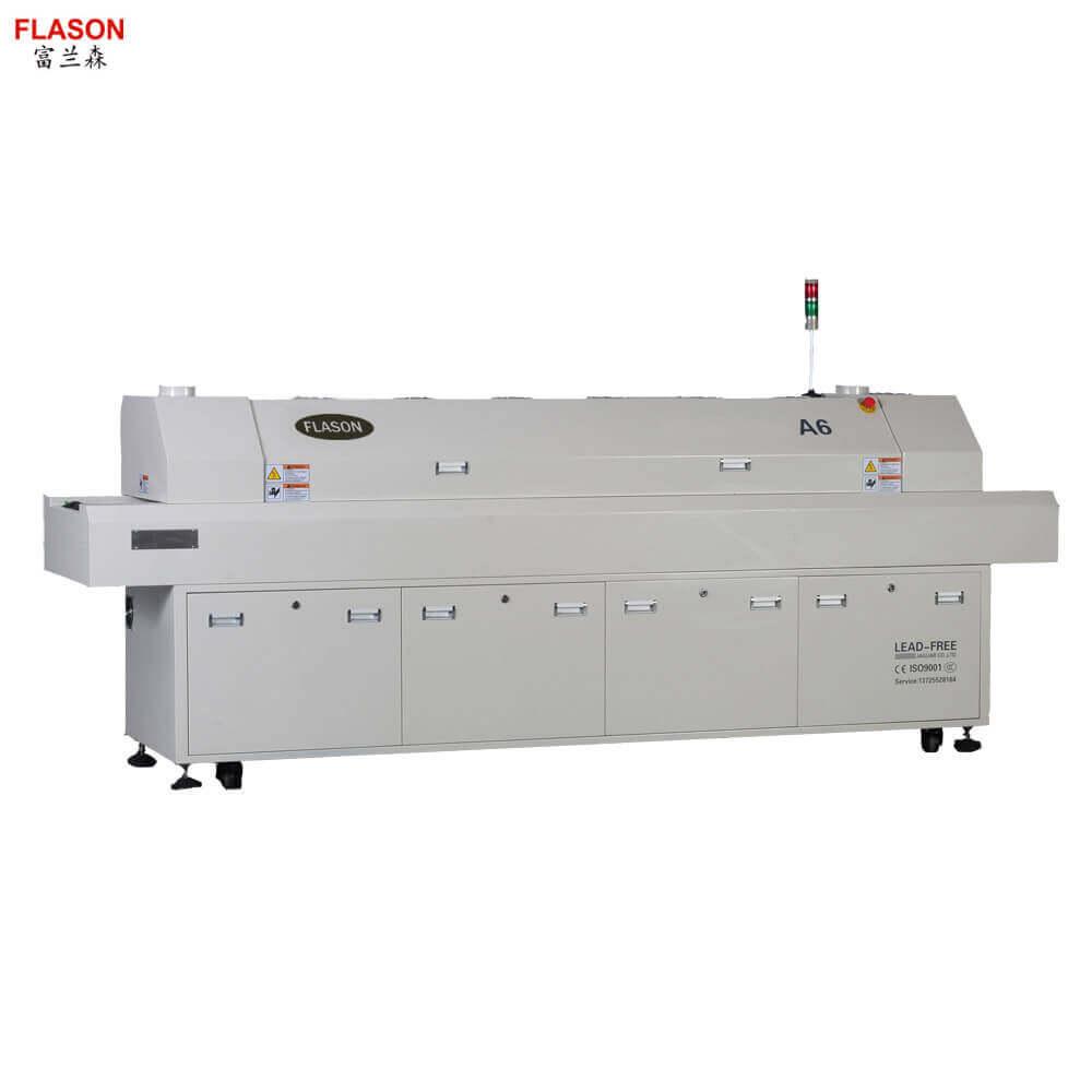 6 Zones Lead Free Hot Air PCB Soldering Machine A6